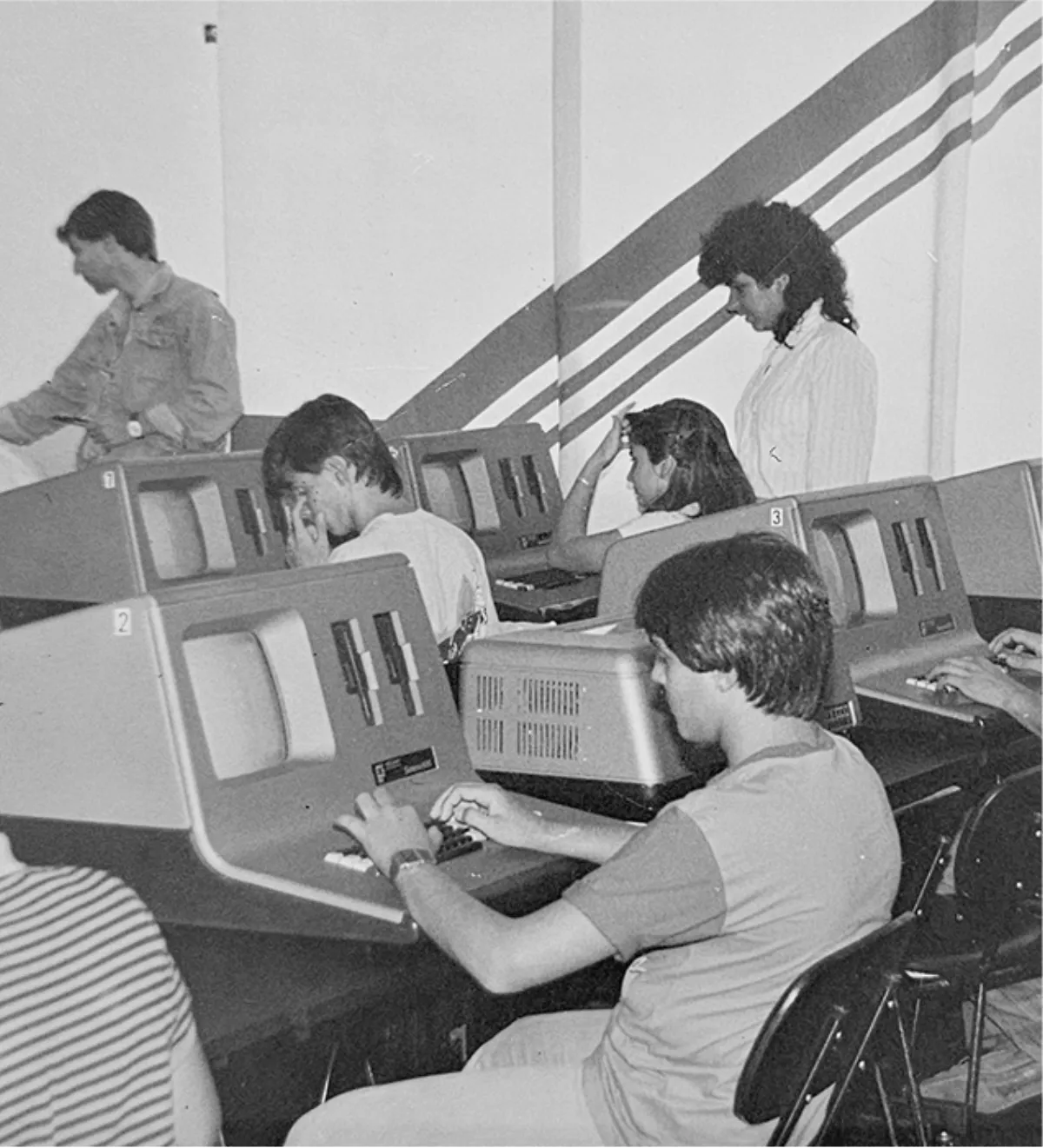 Laboratório de informática da FIAP nos anos 80